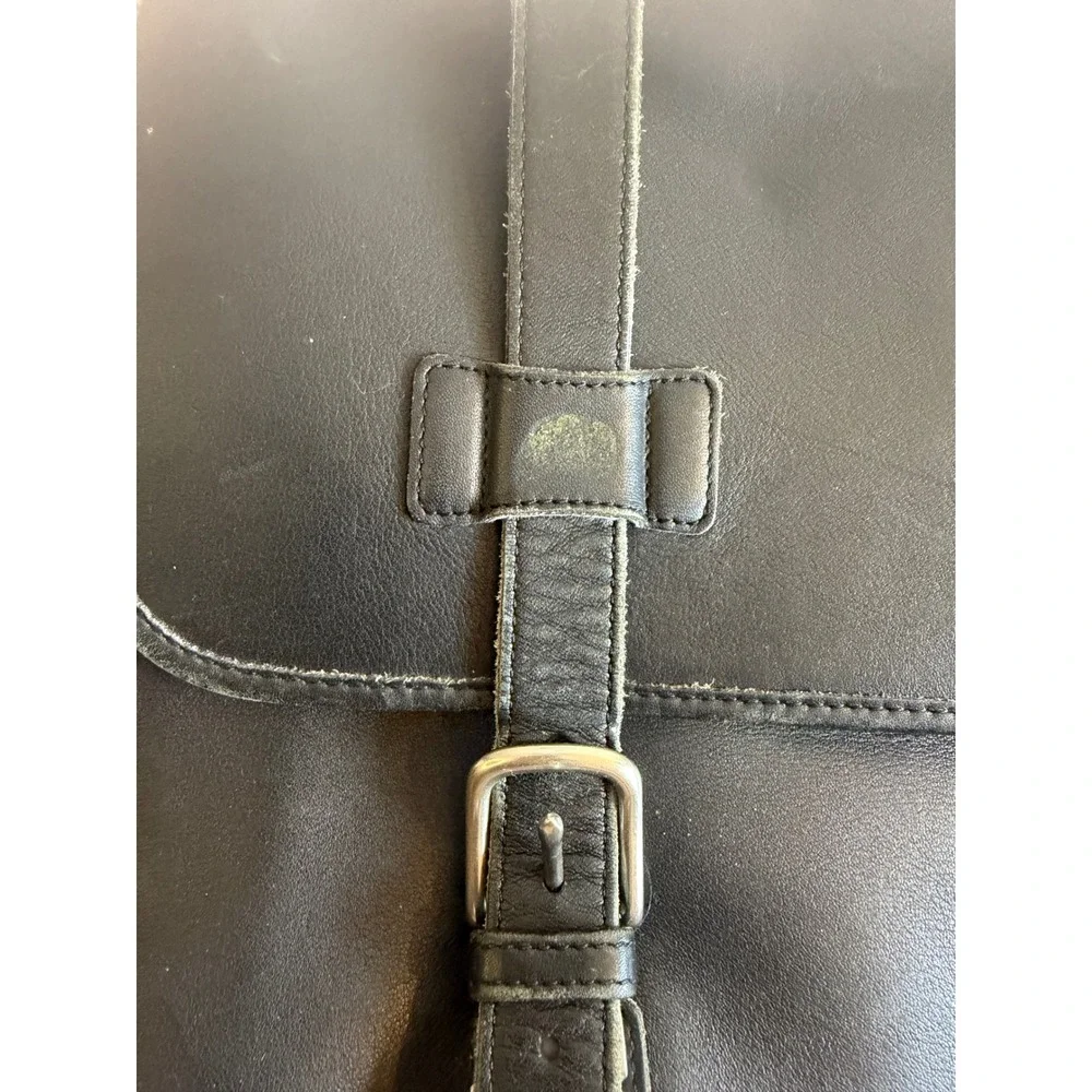 Flawed Gem! Coach Lexington Briefcase Blk Leather Messenger Bag A2S5325 Academia